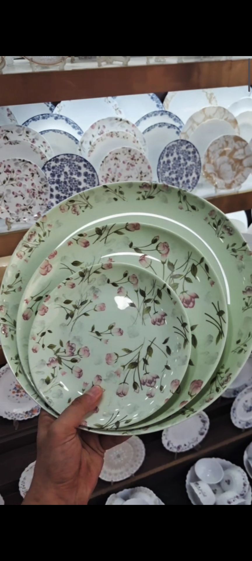 سرویس غذاخوری 26 پارچه گلدن اپال مدل رویسا سبز