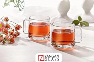نیم لیوان دسته دار زنگان مدل دیانا ۶ عددی